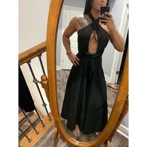 Black halter jumpsuit